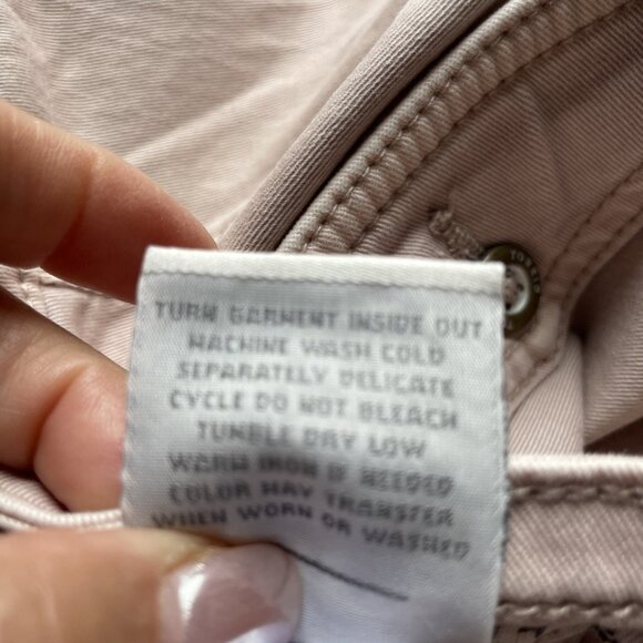 Torrid Military Crop Pant Women's 18 Taupe Pale Pink Twill Ankle Cargo Stretch - Picture 7 of 10